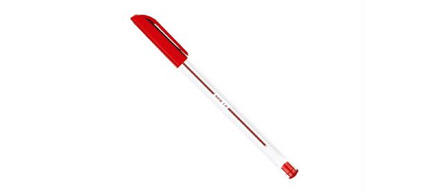 caneta esferográfica comum da BRW na cor vermelha