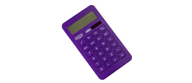 Calculadora grande 10 dígitos da BRW, item da lista de material escolar